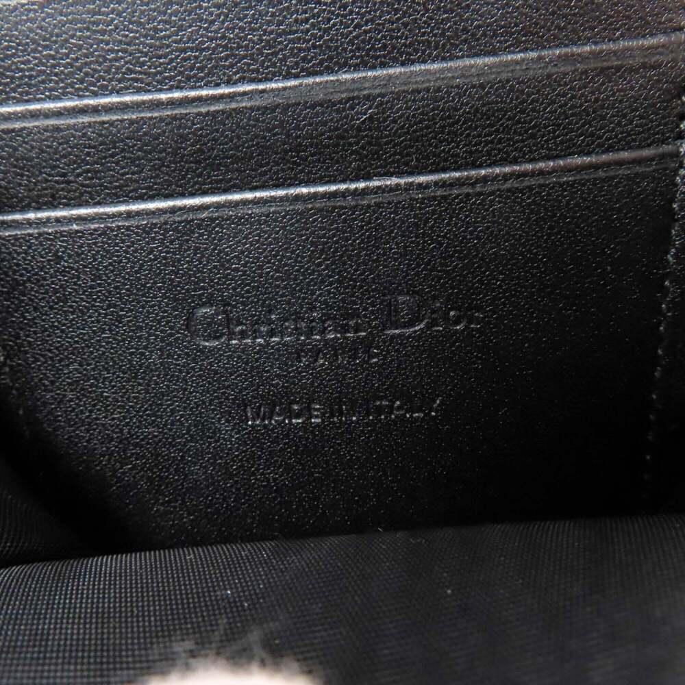 CHRISTIAN DIOR Black Lambskin Leather Shoulder Bag - Picture 10 of 11